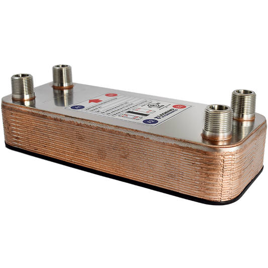 Legend Valves 807-072 1" Stainless Steel 20 Plate (100M BTU/H) Heat Exchanger