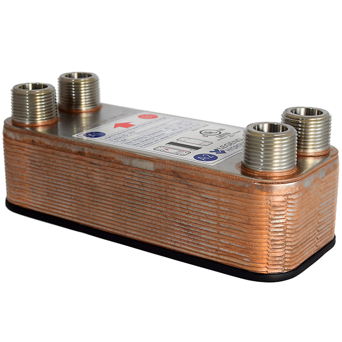 Legend Valves 807-033 3/4" Stainless Steel 20 Plate (100M BTU/H) Compact Heat Exchanger