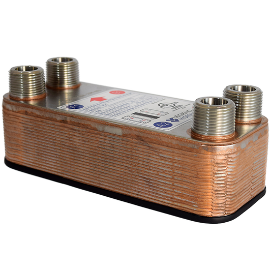 Legend Valves 807-033 3/4" Stainless Steel 20 Plate (100M BTU/H) Compact Heat Exchanger