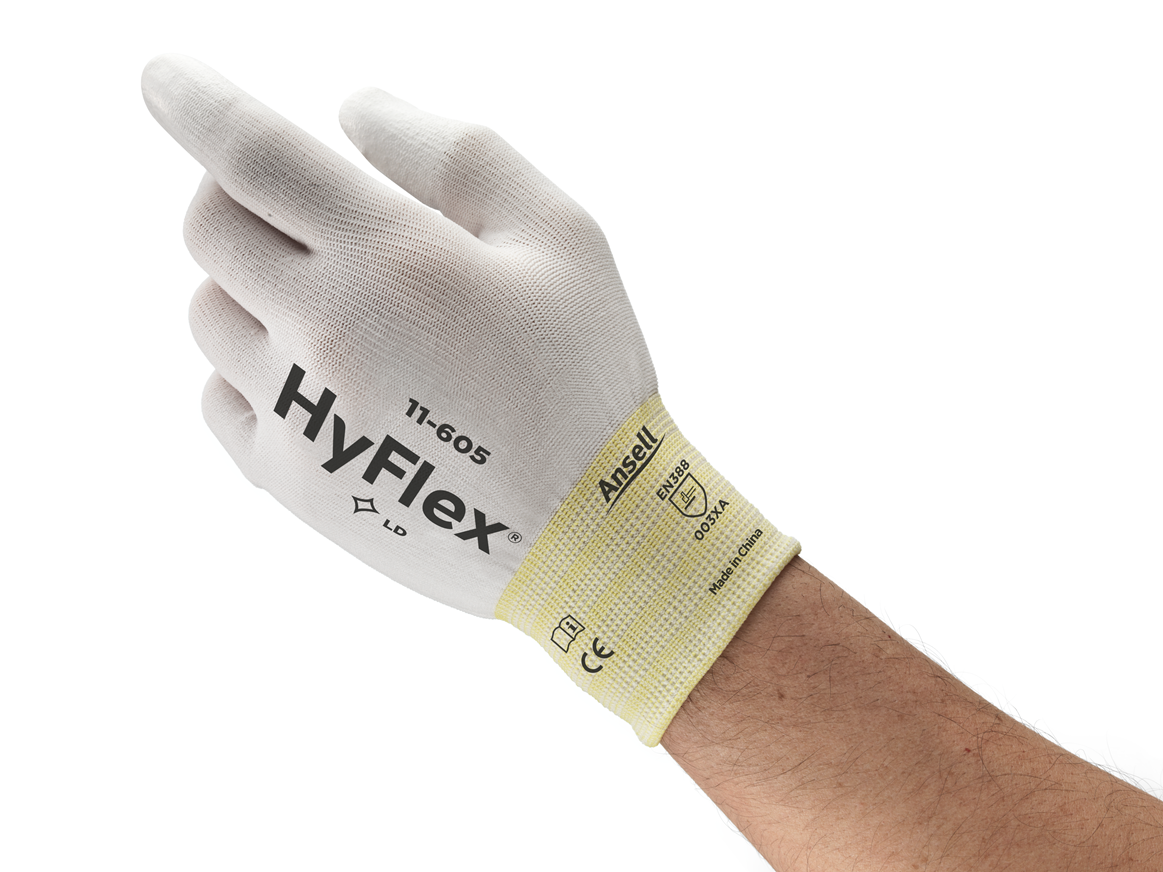 HYFLEX® 11-605-6 Hyflex 11-605 Fine Gaugenylon Foam Pu Sz 6 (12 PR)