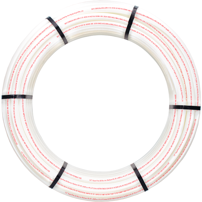 Legend Valves 855-12-500 1/2" HyperFlex 5-Layer Oxygen Barrier PE-RT Heating Tube Coil, Natural