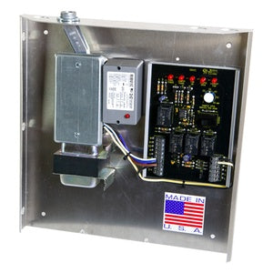 iO HVAC Controls iO-FAVR-ENH-04 Fav Panel W/Relay, Transformer, Junction Box And Wiring Under Single Cover With Integrated Relay. Includes 4" Powered Open, 2 Wire Damper