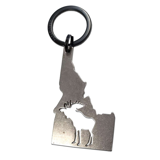 Paradise Clay PAR697 Idaho with Moose - Keychain