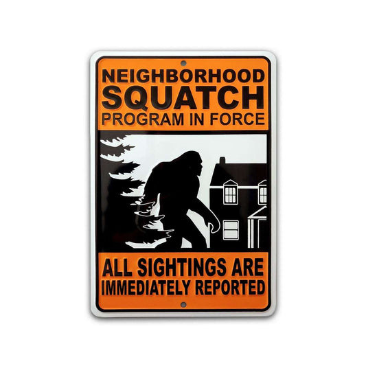 Paradise Clay SFF001 NEIGHBORHOOD SQUATCH Metal Roadsign