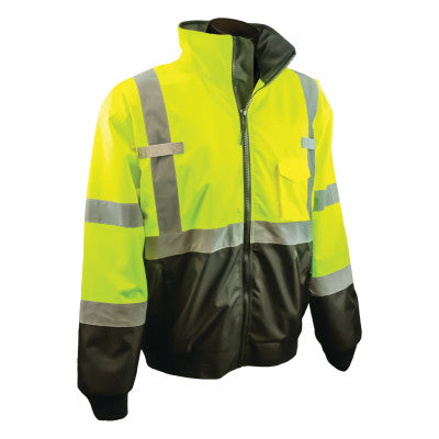 Radians SJ110B3ZGS4X Radians SJ110B Class 3 Two-in-One High Visibility Bomber Safety Jackets