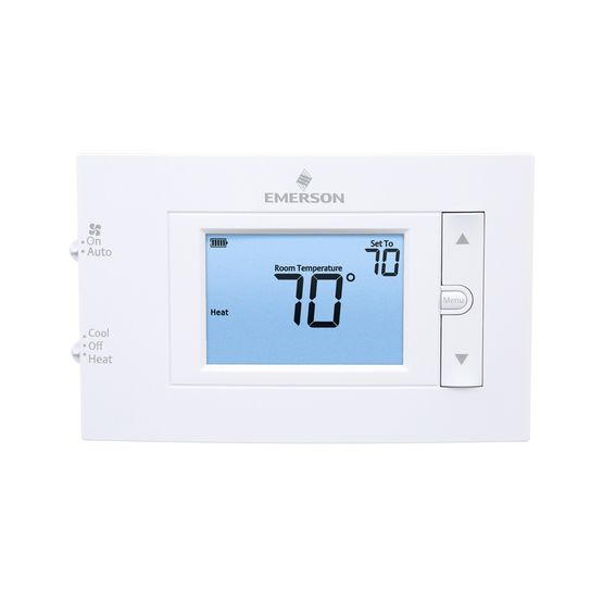 White Rodgers 1F83C-11NP 4.5" Display Conventional Non-Programmable Thermostat 1 Heat/1 Cool