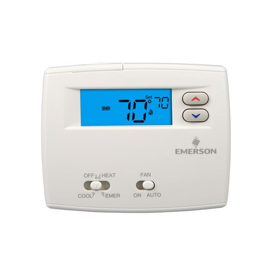 White Rodgers 1F89-0211 Non-Programmable Blue Thermostat, 2/1HP