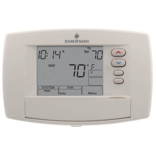 White Rodgers 1F95-0680 Universal Staging, 7-Day Programmable Thermostat, 6" Display, 24V or Millivolt system