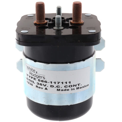 White Rodgers 586-117111 Solenoid, SPNO, 36 VDC Isolated Coil, Normally Open Continuous Contact Rating 200 Amps, Inrush 600 Amps