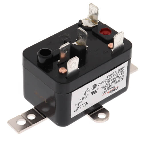 White Rodgers 90-295Q Type 84 Fan Relay, 208/240 VAC Coil, SPDT. Coil Data: 7,000 Ohms DC Resistance, 12.5 mA (Nominal), 3 VA (Nominal), 4 VA (Inrush)