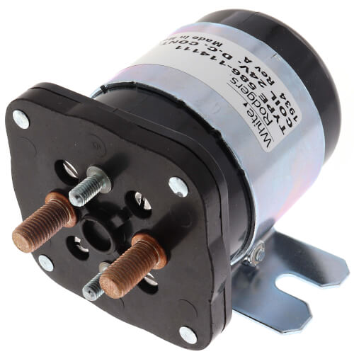 White Rodgers 586-114111 Solenoid, SPNO, 24 VDC Isolated Coil, Normally Open Continuous Contact Rating 200 Amps, Inrush 600 Amps