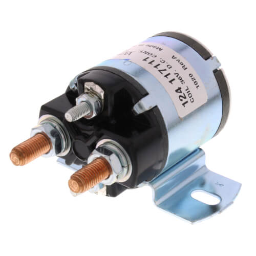 White Rodgers 124-117111 Solenoid Continuous Duty, Normally Open Continuous Contact Rating 100 Amps (36 VDC Isolated Coil)