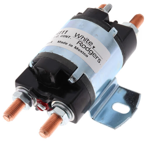 White Rodgers 124-314111 Solenoid w/ Continuous Duty, 24 VDC Isolated Coil, Normally Open, Contact Rating 100 Amps