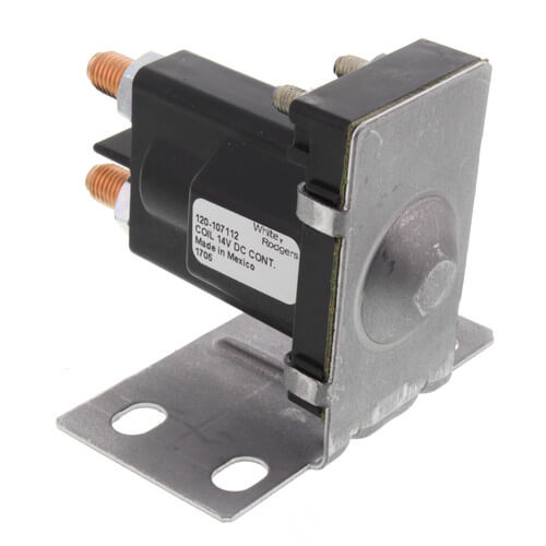 White Rodgers 120-107112 Solenoid w/ Continuous Duty, Normally Open Continuous Contact Rating 100 Amps (14 VDC Isolated Coil)