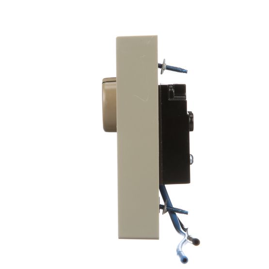 White Rodgers 1A65-641 Beige Line Voltage Wall Thermostat, SPST, Open On Rise (No Thermometer)