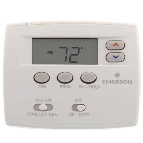 White Rodgers 1F80-0261 5+1+1 Day Programmable Blue Thermostat, 1/1 Single Stage