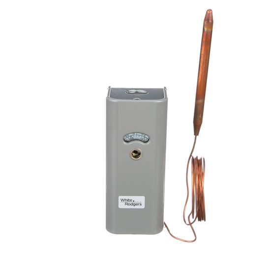 White Rodgers 1609-90 Refrigeration Temperature Control, -20F To 50F Range, for 2 Circuit Hook-ups (8' Capillary)