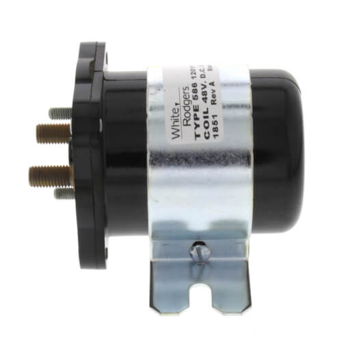 White Rodgers 586-120111 Solenoid, SPNO, 48 VDC Isolated Coil, Normally Open Continuous Contact Rating 200 Amps, Inrush 600 Amps