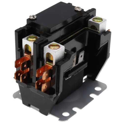 White Rodgers 94-394 1 Pole Contactor, 24 VAC Coil, 50/60 Hz, 40 Amp Contacts. Coil Data: 16.5 Ohms DC Resistance, 208 mA