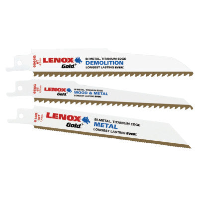 Stanley® Products 21069618GR Lenox® Gold Reciprocating Saw Blades