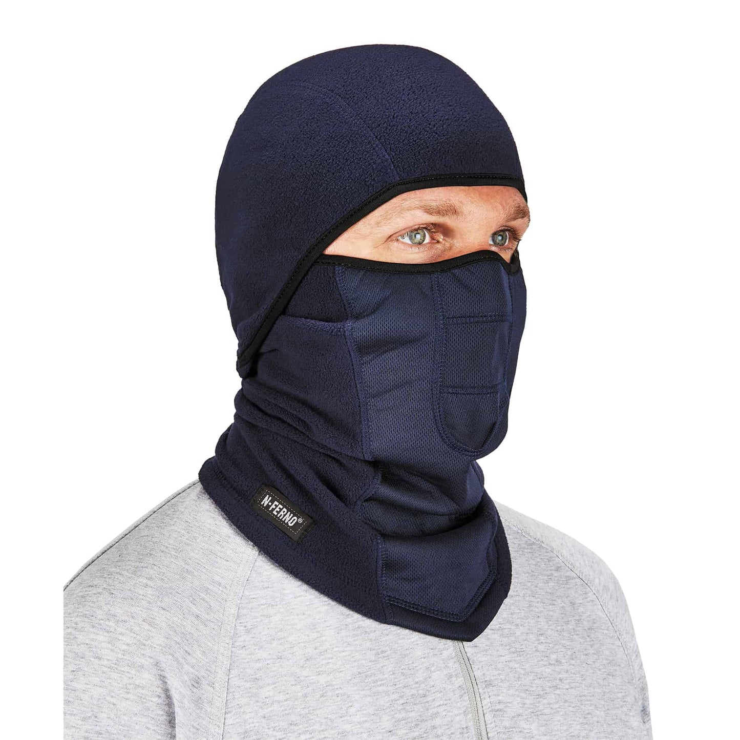 N-Ferno 6823  Navy Wind-proof Hinged Balaclava Face Mask
