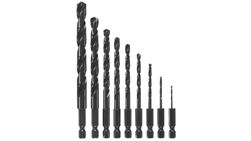 Bosch BL9IM 9Pc Impact Black Oxide Drill Bit Set