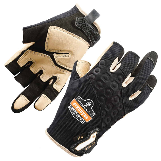 ProFlex 720LTR S Black Heavy-Duty Leather-Reinforced Framing Gloves