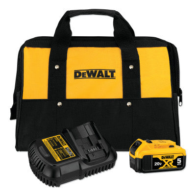 Dewalt DCB205CK 20V Max* 5.0Ah Battery Charter Kit, With Bag