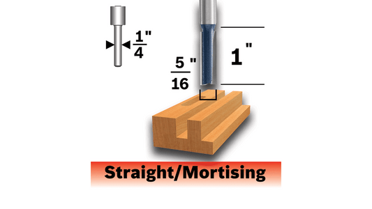 Bosch 85224MC Ct 5/16 X 1 Straight 2F 1/4S