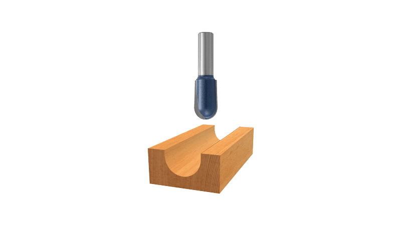 Bosch 85450M Core Box Bit 3/8" Rad., 1/2" Shk. (Super)