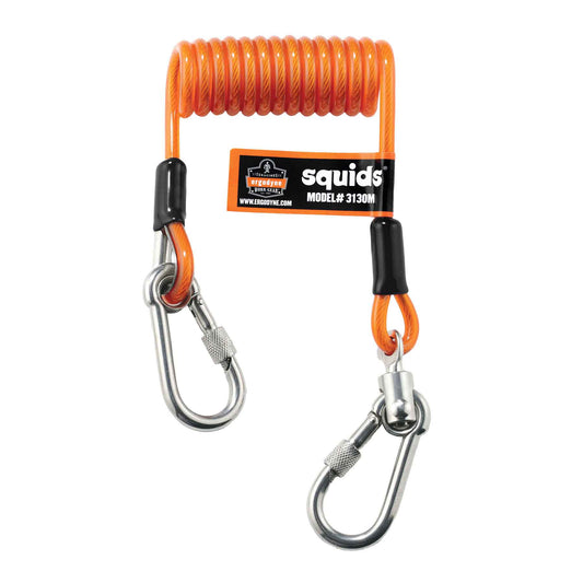 Squids 3130M Standard Orange Coiled Cable Lanyard-5lbs