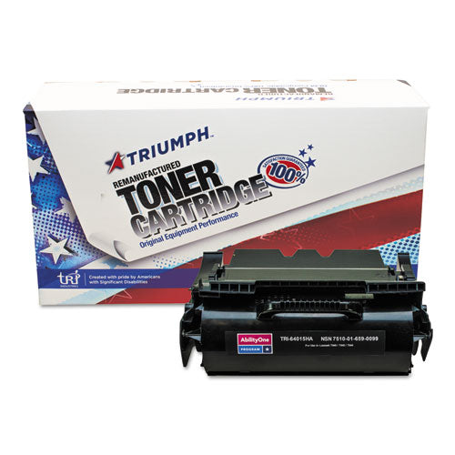 AbilityOne 7510016590099 TONER CARTRIDGE, REMANUFACTURED LEXMARK T640/T642/T644 SERIES COMPATIBLE