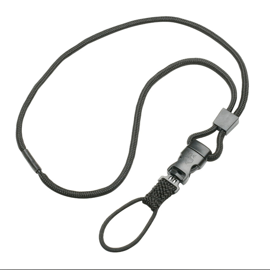 AbilityOne 8455016660465 SKILCRAFT NECK LANYARD BLK 36IN L BRAIDED LOOP