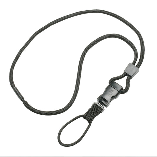 AbilityOne 8455016660465 SKILCRAFT NECK LANYARD BLK 36IN L BRAIDED LOOP