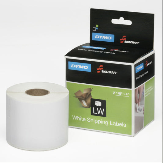 AbilityOne 7530016578884 DYMO SKILCRAFT SHIPPING LABEL BLACK ON WHITE