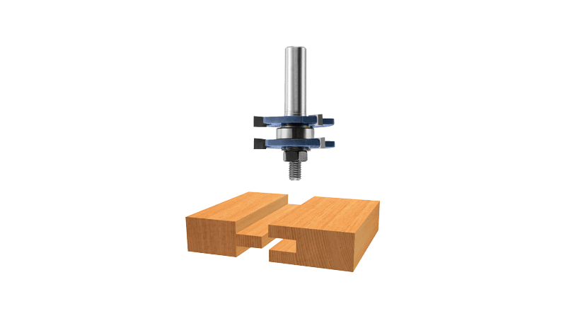 Bosch 84623M Tongue & Groove Bit, 3-Wing, With Bearing