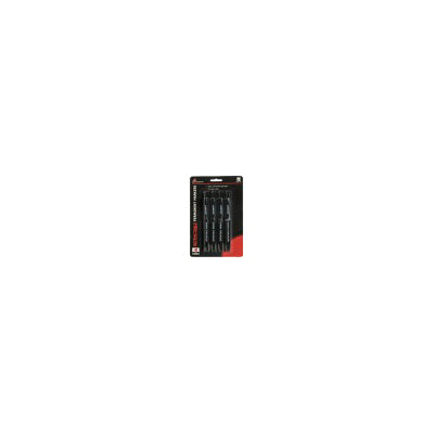 AbilityOne 7520015550297 SKILCRAFT Permanent Marker - Fine, Medium, Broad Point Type - Chisel Point Style - Black - 4 / Pack