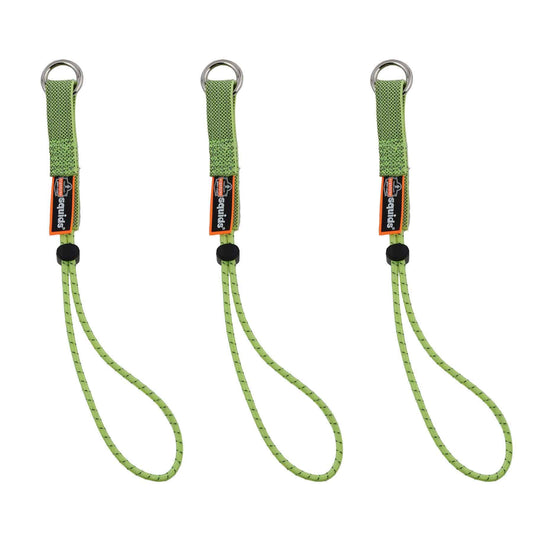 Squids 3703 Standard Lime Elastic Loop Tool Tails Ext - 15lbs 3-pack