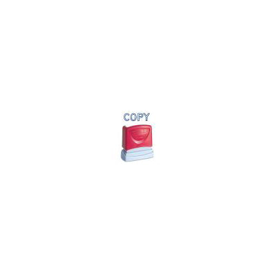 AbilityOne 7520012074194 SKILCRAFT Pre-Inked Message Stamp - COPY Message Stamp - 0.5" x 1.75" - Blue