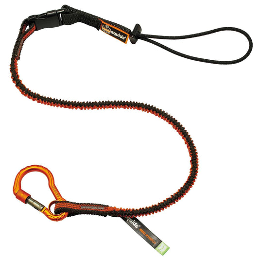 Squids 3102F(x) Standard Orange & Gray Detachable Single Carabiner - 5lbs