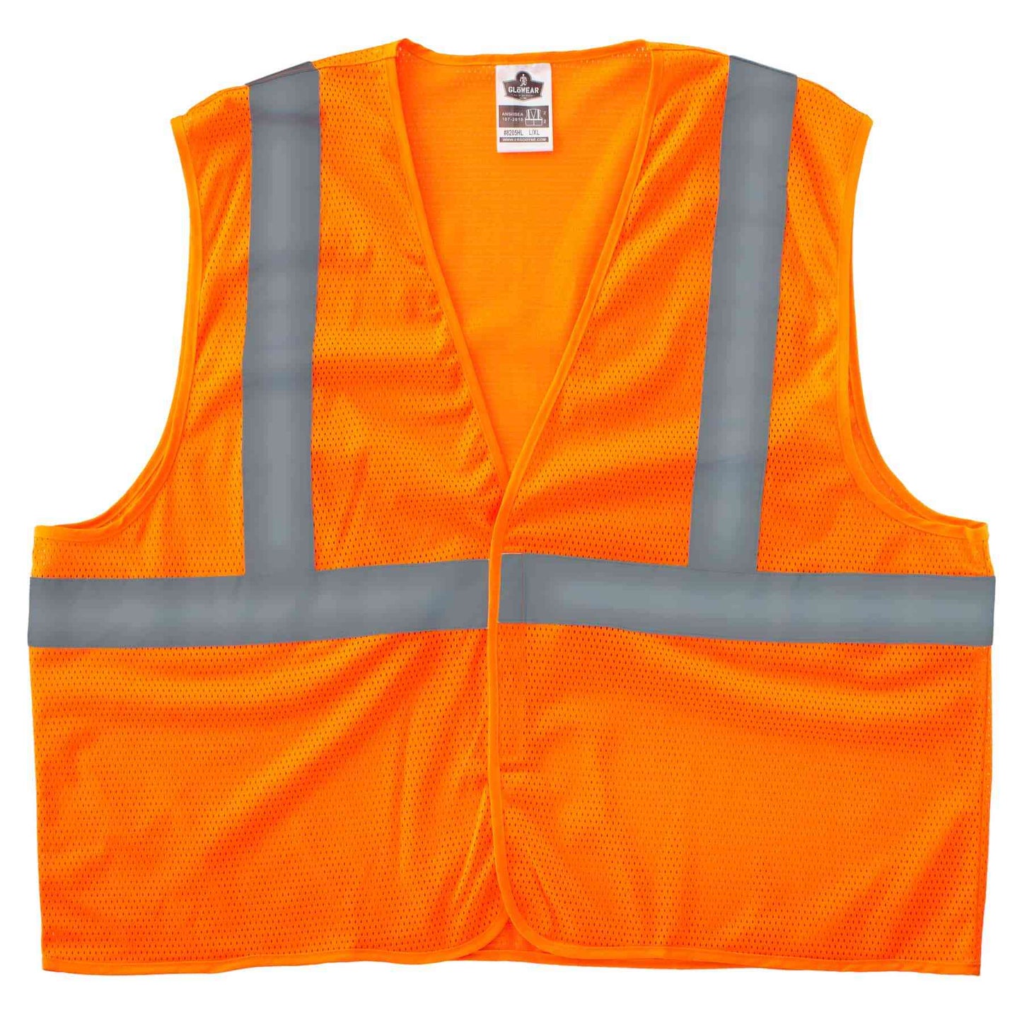 GloWear 8205HL S/M Orange Type R Class 2 Super Econo Mesh Vest