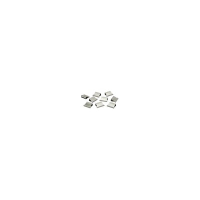 AbilityOne 7510013174228 SKILCRAFT Clam Clip Dispenser Refills - Medium - 50 / Box - Blue - Stainless Steel