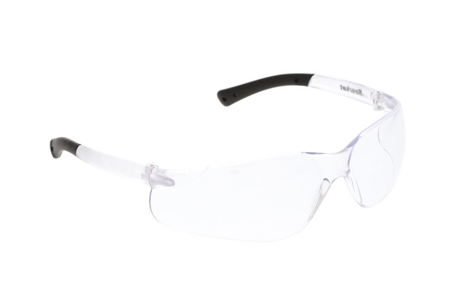 MCR Safety BK010 BearKat® BK1 Series Safety Glasses with Clear Uncoated Lens Soft Non-Slip Temple Material (1 Pair)