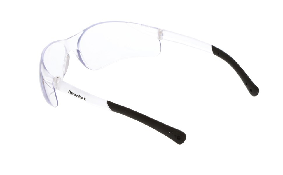 MCR Safety BK110 BearKat® BK1 Series Safety Glasses with Clear Lens Soft Non-Slip Temple Material (1 Pair)