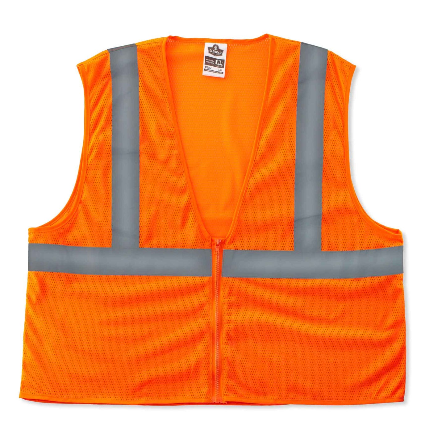 GloWear 8205Z S/M Orange Type R Class 2 Super Econo Mesh Vest
