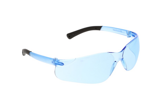 MCR Safety BK113 BearKat® BK1 Series Safety Glasses with Light Blue Lens Soft Non-Slip Temple Material (1 Pair)