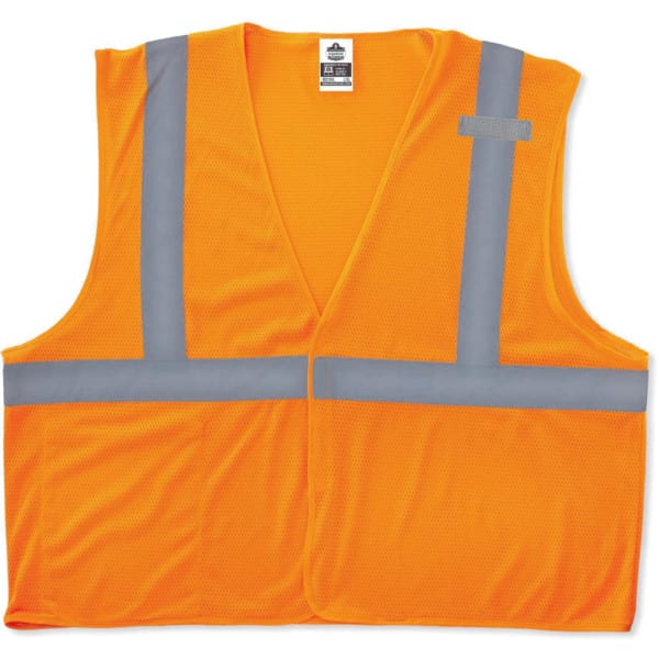 GloWear 8210HL XS Orange Type R Class 2 Economy Mesh Vest