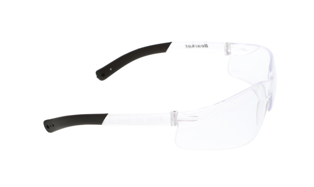 MCR Safety BK210 BearKat® BK2 Series Safety Glasses with Clear Lens Soft Non-Slip Temple Material (1 Pair)