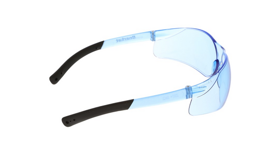 MCR Safety BK213 BearKat® BK2 Series Safety Glasses with Light Blue Lens Soft Non-Slip Temple Material (1 Pair)