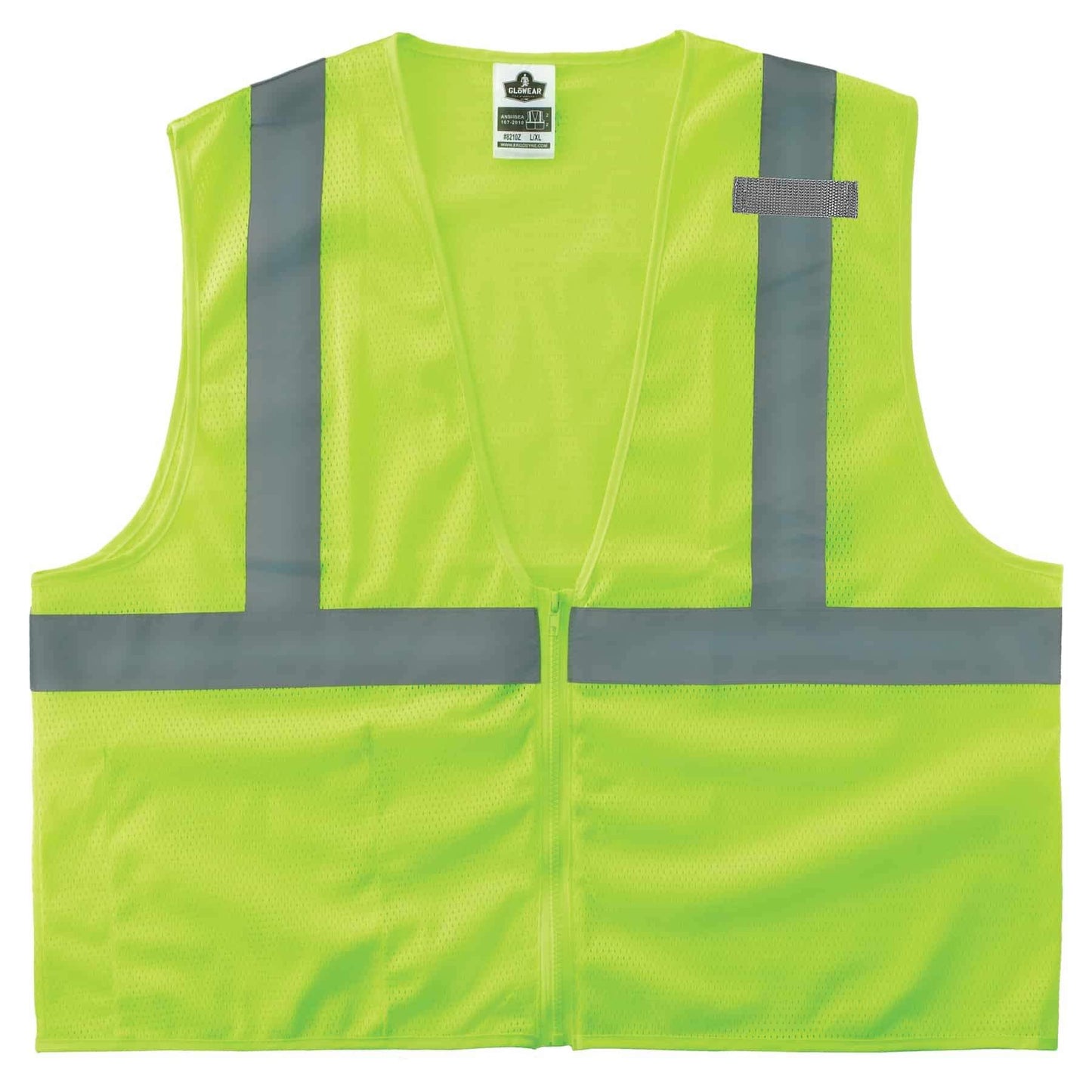 GloWear 8210Z S/M Lime Type R Class 2 Economy Mesh Vest